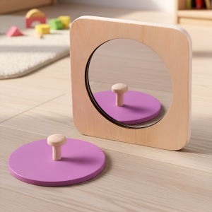 miroir montessori, puzzle montessori, miroir peekaboo