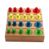 jouet montessori, puzzle cylindrique, cylindre montessori, puzzle cylindrique en bois