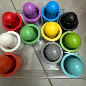 Reçu Poupées à Chevilles Dans des Gobelets Jouet Montessori De Tri des Couleurs de la part du client A***n.