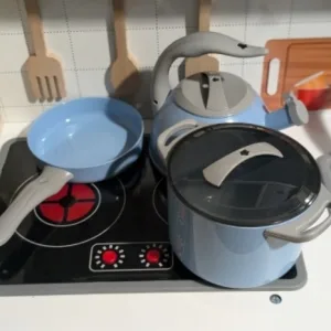 Reçu un Jeu de Cuisine pour Enfants Batterie de Cuisine Jouets de la part du client S***e.