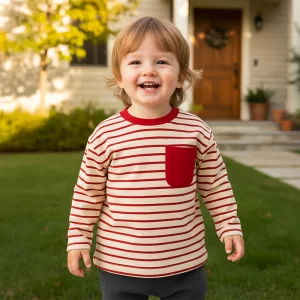 striped t shirt, long sleeve t shirt, striped long sleeve shirt