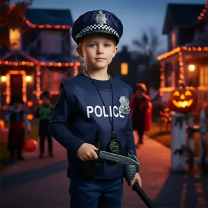 Déguisement Policier Tenue de Fête pour Enfants