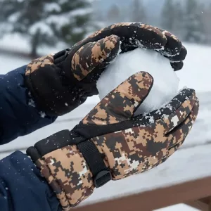 winter waterproof gloves, windproof gloves, insulated gloves