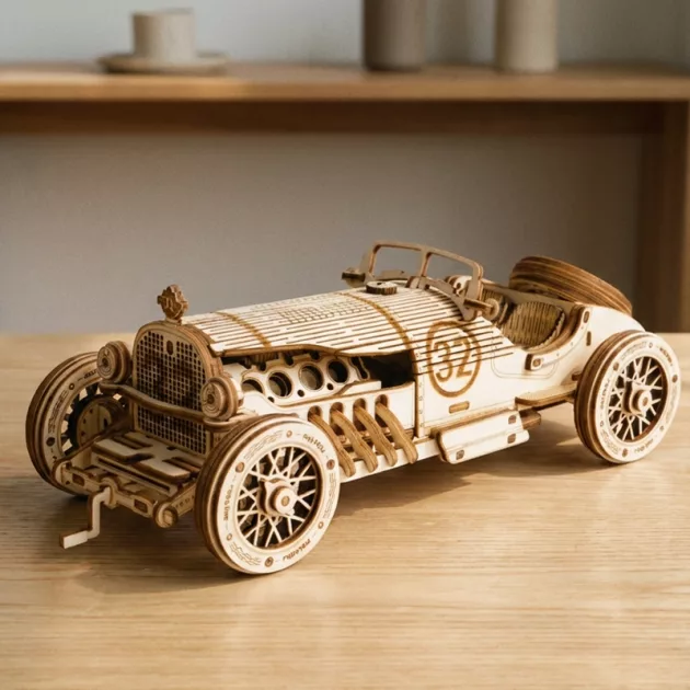 3d wooden puzzle, car building blocks