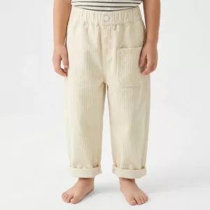 Pantalon Large en Velours Côtelé Chaud pour Enfants