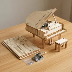 Jeu de construction de piano en bois pour enfants