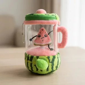 Jouet en peluche mignon avec cordon façon presse-agrumes pour enfants