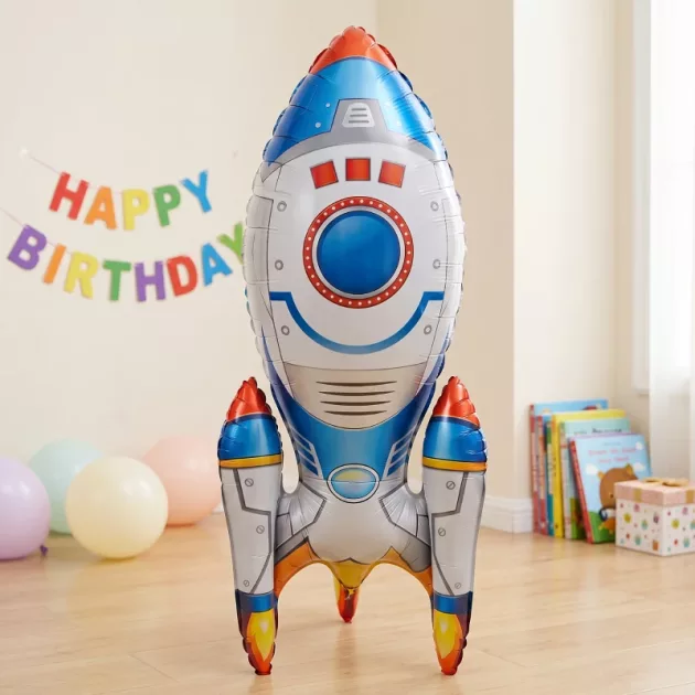 astronaut foil balloon, standing foil balloon