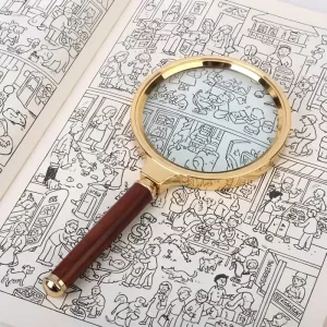 Loupe vintage à main 10x pour enfants