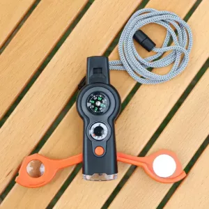 Jouet d'extérieur pour enfants 7-en-1 avec sifflet de survie multifonction et boussole