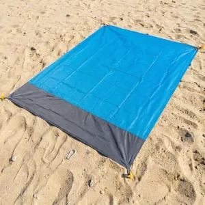 Couverture de plage imperméable tapis de pique-nique avec sac à cordon