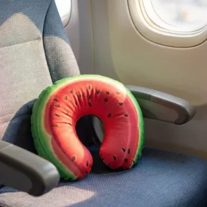 Coussin de voyage ergonomique gonflable en U mignon pour enfants